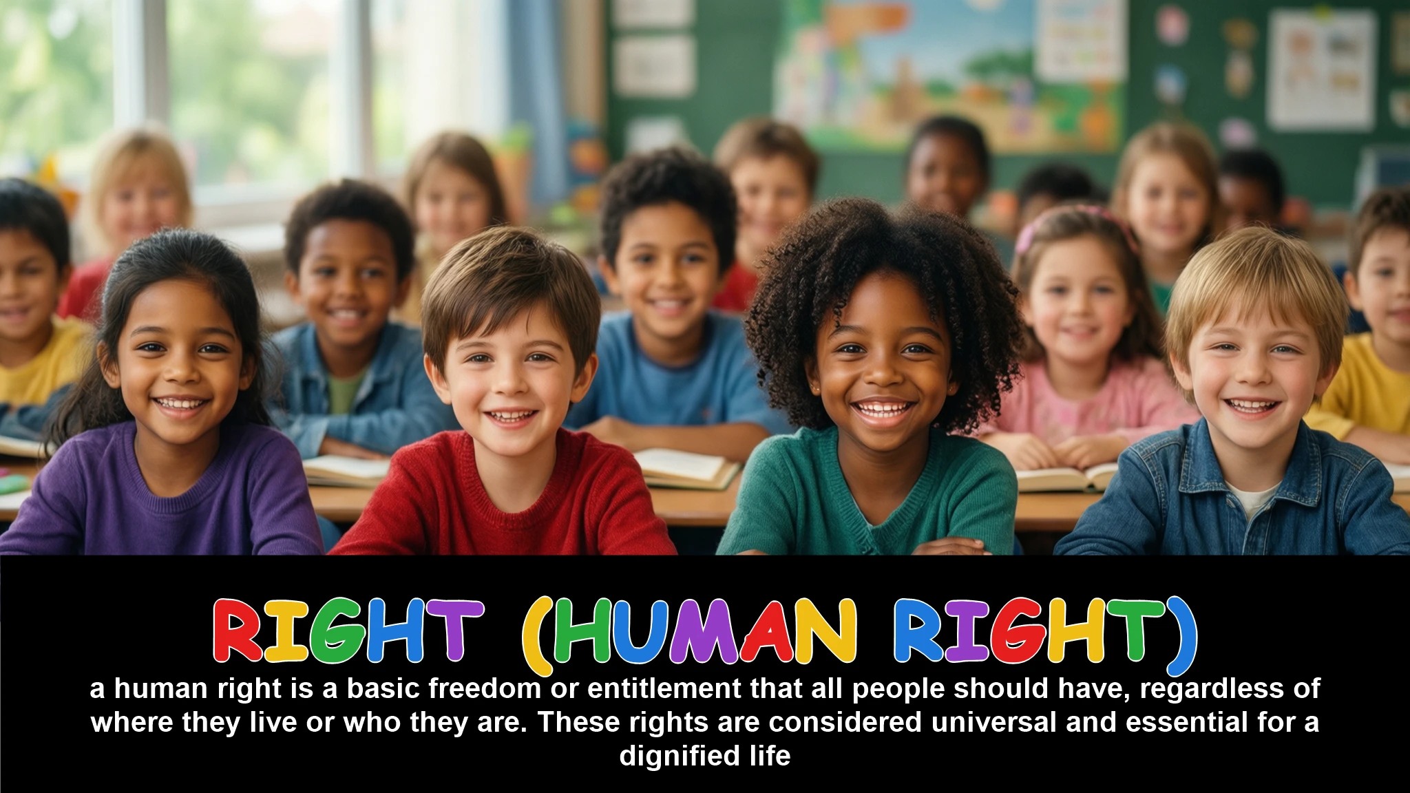English Illustration for right (human right)